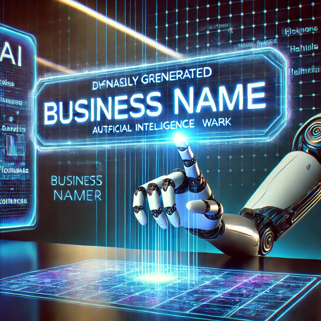 Business name generator artificial intelligence